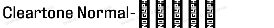Cleartone Normal字体转换